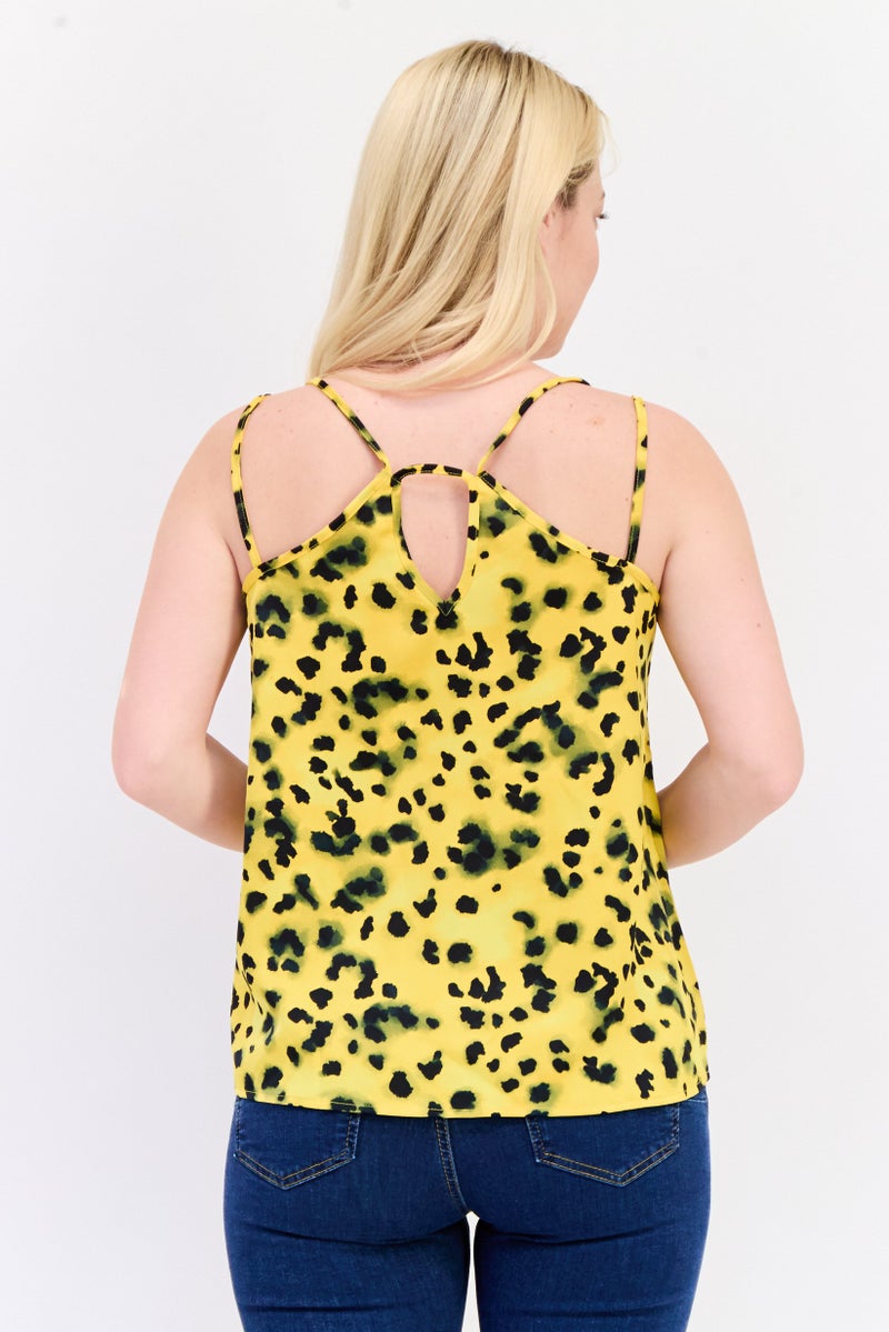 ONLY Women Scoop  Neck Sleeveless Allover Print Tank Top, Multicolor - Image 4