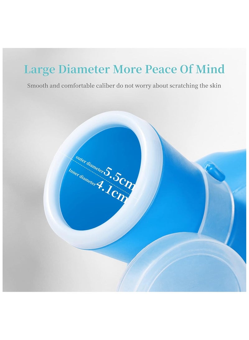 Portable Urinals for Men,Men's Urinal,Male Urine Pee Bottle Spill Proof Reusable Urine Bottles for Men 2000 ML for Hospital Home Camping Travel Bedside Emergency 60" Long Hose with Lid - Image 3