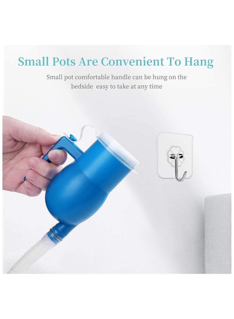 Portable Urinals for Men,Men's Urinal,Male Urine Pee Bottle Spill Proof Reusable Urine Bottles for Men 2000 ML for Hospital Home Camping Travel Bedside Emergency 60" Long Hose with Lid - Image 5