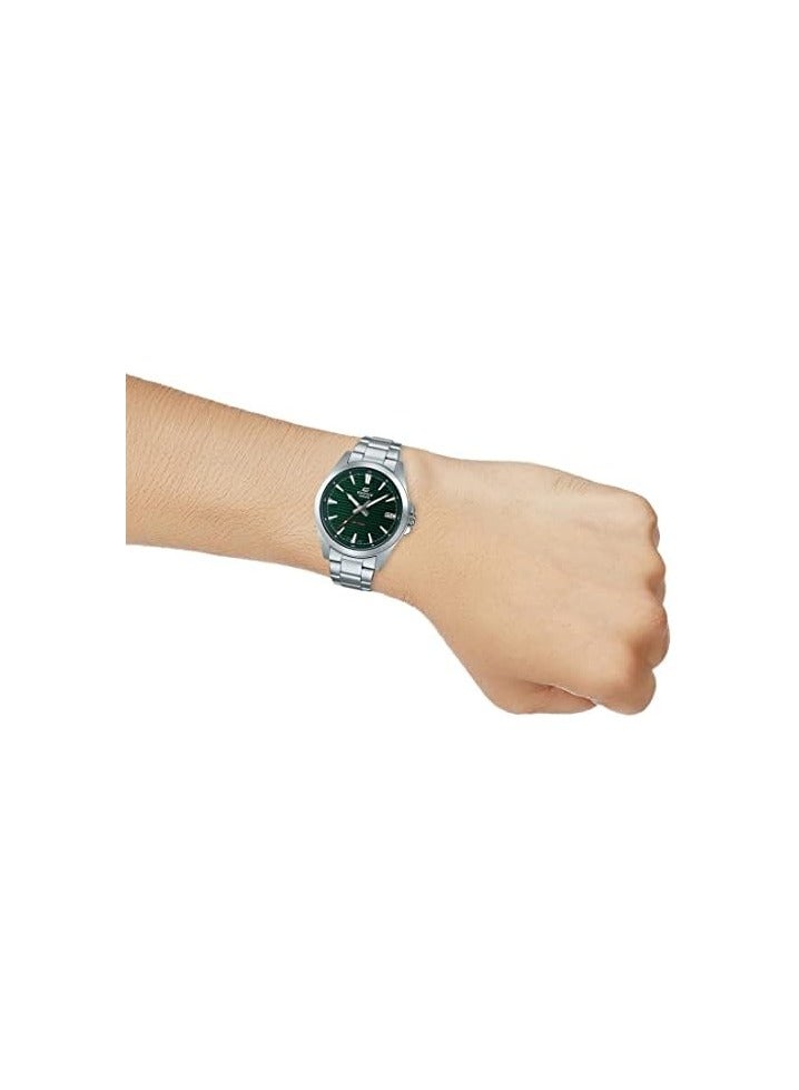 CASIO EFV-140D-3AV Edifice Quartz Analog Green Dial Stainless Steel Men's Watch - Image 2
