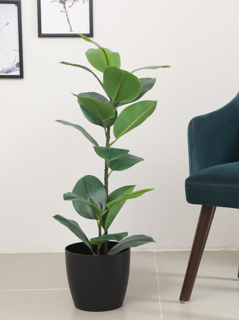 ARICK Decor 29Ft Artificial Rubber Tree Plant with Pot for Indoor HomeOfficePatio Living RoomKitchen Bedroom Balcony Decor Artificial Plant Rubber Plant - Image 1