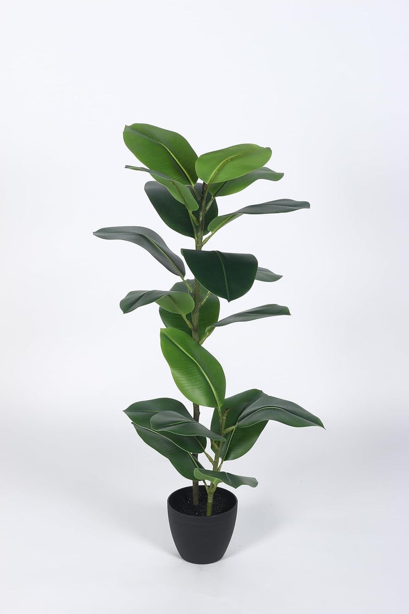 ARICK Decor 29Ft Artificial Rubber Tree Plant with Pot for Indoor HomeOfficePatio Living RoomKitchen Bedroom Balcony Decor Artificial Plant Rubber Plant - Image 2