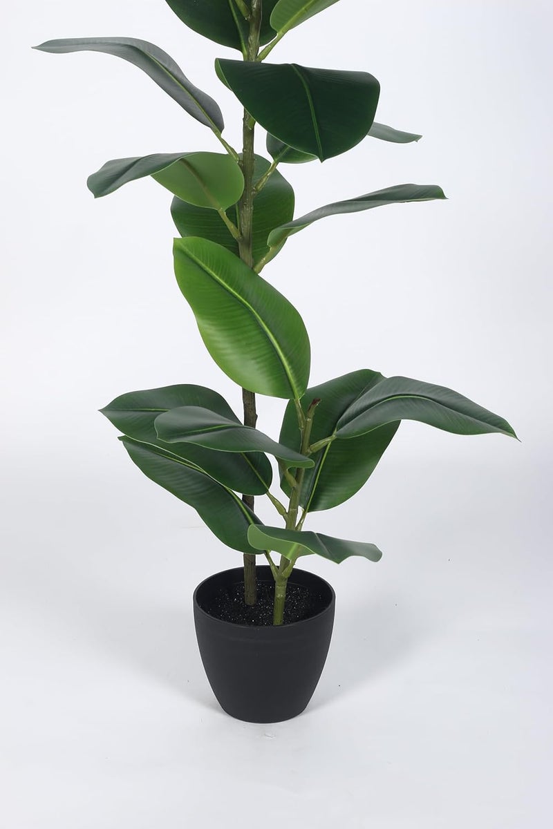 ARICK Decor 29Ft Artificial Rubber Tree Plant with Pot for Indoor HomeOfficePatio Living RoomKitchen Bedroom Balcony Decor Artificial Plant Rubber Plant - Image 5