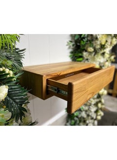 Home Gallery Floating Nightstand With Drawer Shelf 60x30x16 cm  - Image 1