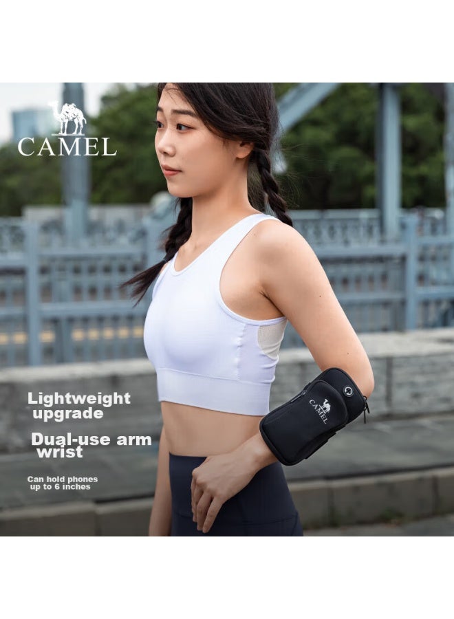 camel Camel Outdoor Sports Arm Bag For Men And Women, Double Pockets Arm Bag For Men And Women, 8w3amt004, Black - Image 3