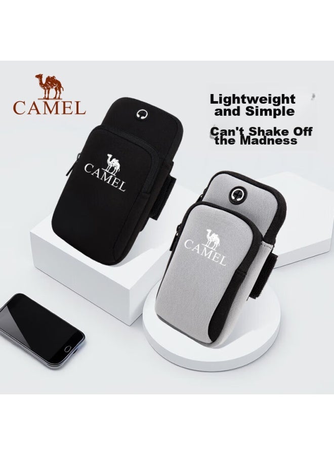 camel Camel Outdoor Sports Arm Bag For Men And Women, Double Pockets Arm Bag For Men And Women, 8w3amt004, Black - Image 1