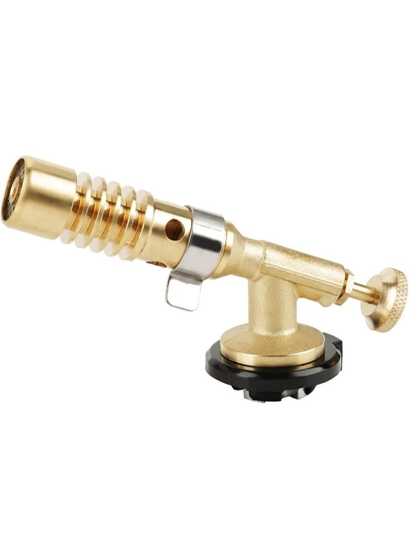 مسدس لهب احترافي محمول من النحاس الاصفر للمطبخ - والطبخ اليدوي واللحام والشواء والتخييم والمنزل - Image 1