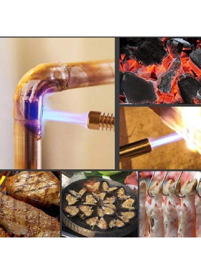 مسدس لهب احترافي محمول من النحاس الاصفر للمطبخ - والطبخ اليدوي واللحام والشواء والتخييم والمنزل - Image 4