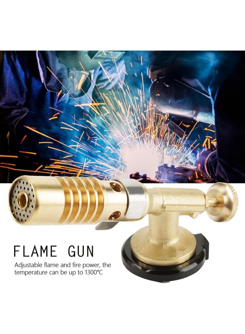 مسدس لهب احترافي محمول من النحاس الاصفر للمطبخ - والطبخ اليدوي واللحام والشواء والتخييم والمنزل - Image 5