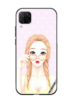 VR CREATIVE Protective Case Cover For Huawei Nova 7i/P40 Lite Heart Sunglass Girl Design Multicolour  - Image 1