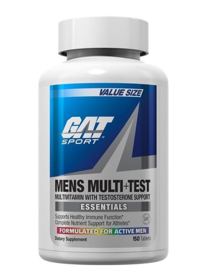 GAT SPORT Mens Multi + Test, 150 Tablets 