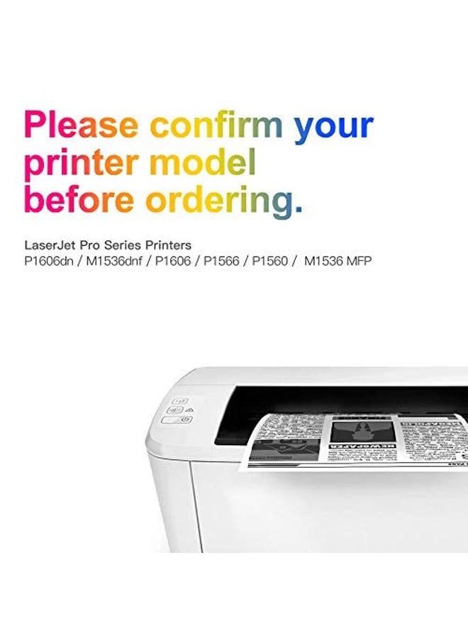 Uniwork خراطيش حبر متوافقة بديلة لـ HP 78A CE278A للاستخدام مع طابعة Laserjet Pro P1606dn M1536dnf P1566 P1560 P1606 M1536، 4 أسود - Image 5