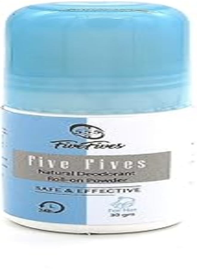Five Fives Five Fives Natural Antiperspirant Roll-on Powder for Women - 30 ml 