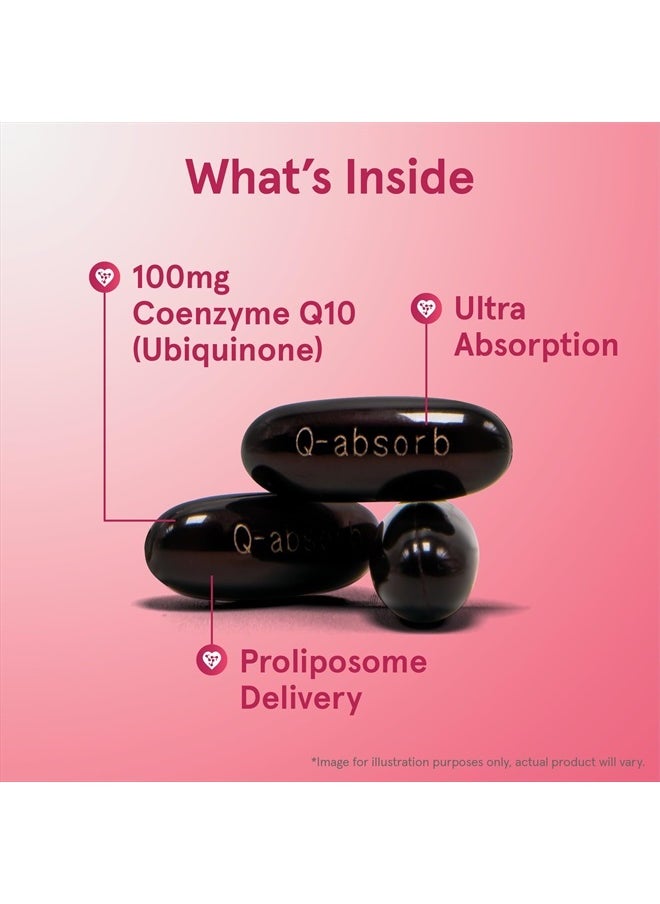 jarrow formulas Q-absorb Co-Q10 100 mg - 120 Softgels - Dietary Supplement - Antioxidant Support for Mitochondrial Energy Production & Cardiovascular Health - Up to 120 Servings  - Image 3