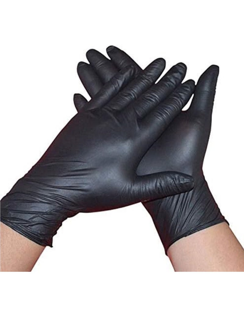 Generic 100-Piece Gloves Powder Free Black Medium - Image 2