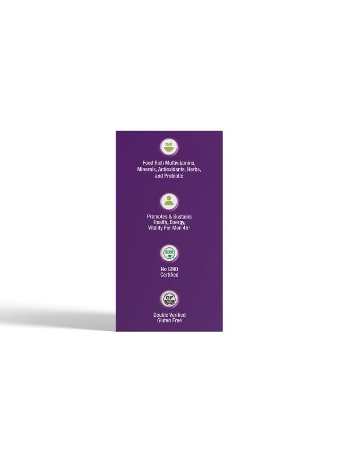 iRemedies iMan 45+ Multivitamins - Men's Multivitamin for Energy, Heart, and Prostate Health - 90 Tablets - Image 5