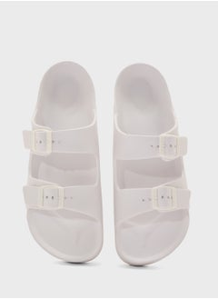 Truffle Double Buckle Strap Sandal  - Image 3