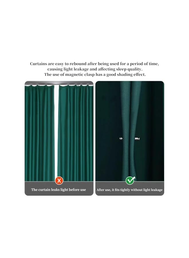 The Bros 20 Pairs Curtain Magnets Closure,Magnetic Curtain Clips,Curtain Magnetic Holdback Button,Magnetic Curtain Buckleto Prevent Light from Leaking & Curtains from Being Blown Around for Home Office  - Image 4