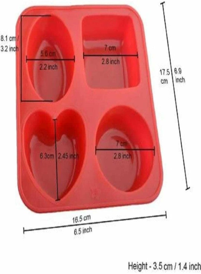 KITCHOOK Silicone Chocolate Mould 4 (Pack of 1) AJ 256 - Image 2
