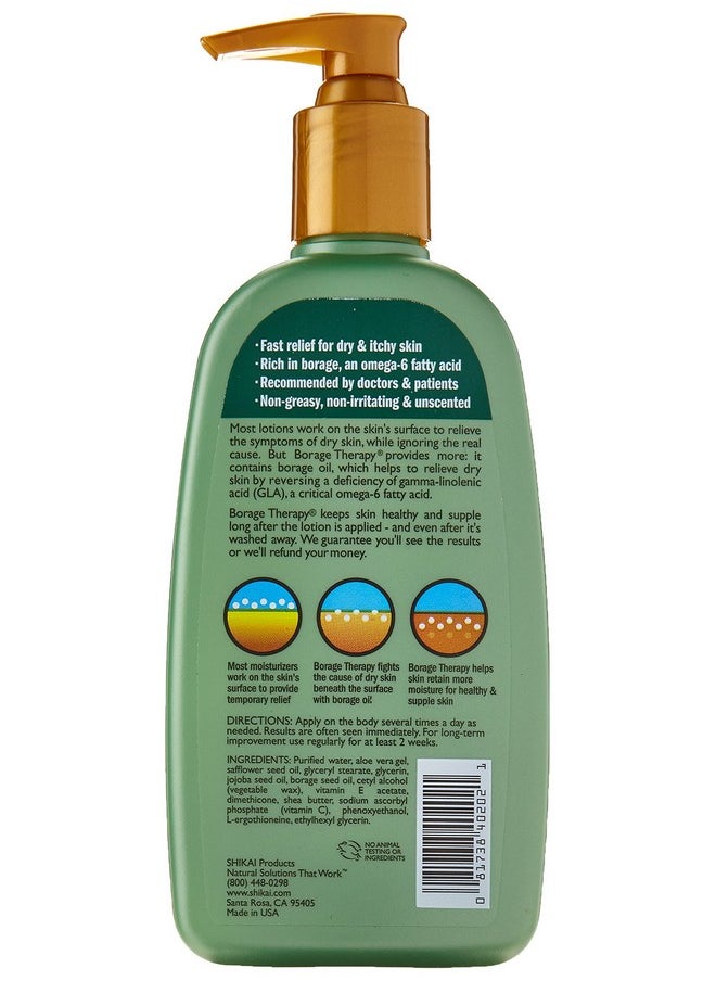 SHIKAI Lotion Dry Skin Therapy Borage 8 Fluid Ounce  - Image 2