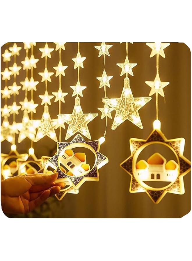 The Bros Ramadan Decorations Lights,Christmas Decorations Lights， Ramadan Lights for Home, with Three Adjustable Modes for Xmas, Wedding, Garden, Warm White（2Pcs,no plug needed） - Image 1