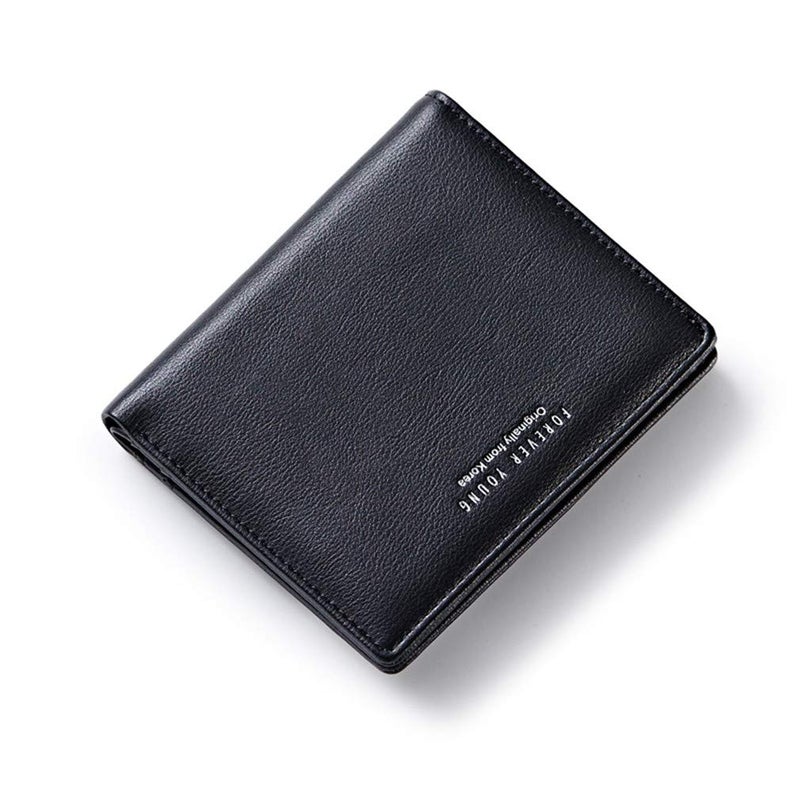 Forever young AnnabelZ Women Wallets Small Bifold Leather Pocket Wallet Ladies Mini Short Purse (Black1) - Image 1