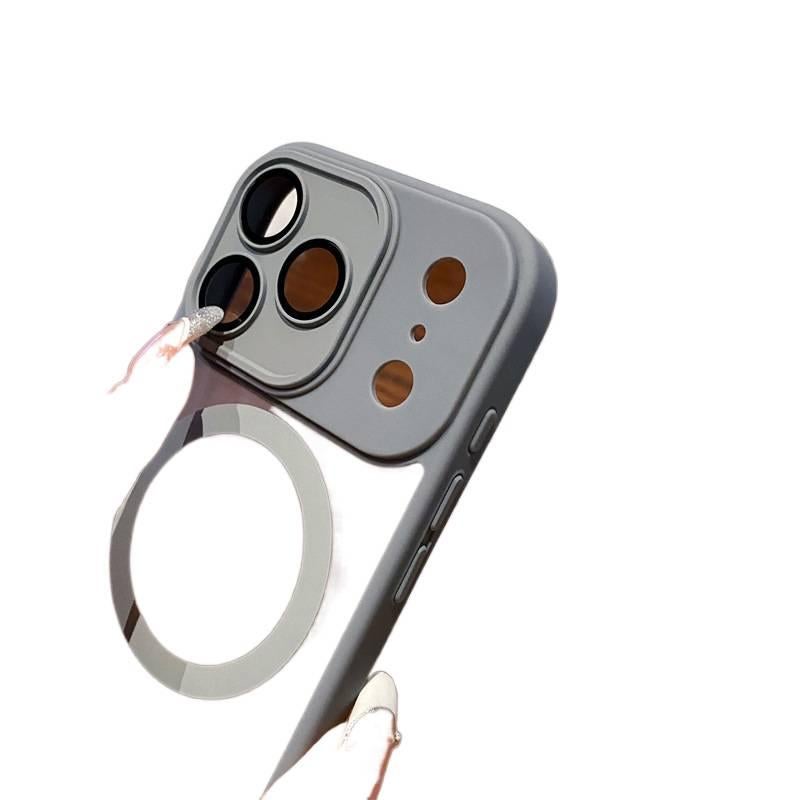 غطاء MagSafe بPC لـ iPhone 16 / 16 Plus / 16 Pro / 16 Pro Max مع مقاوم للصدمات وحماية من السقوط مع مقاوم للصدمات مع مغناطيس قوي مع ملمس غير لامع باللون بنفسجي مغناطيسي باللون البن. - Image 5