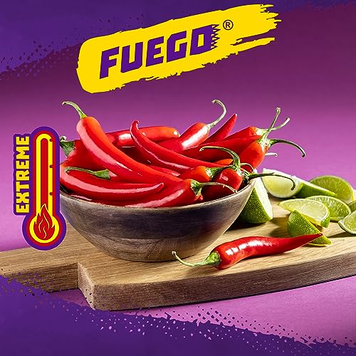 Taki's Takis Fuego 6 pc / 3.25 oz Snack Size Case, Hot Chili Pepper & Lime Flavored Extreme Spicy Rolled Tortilla Chips - Image 2