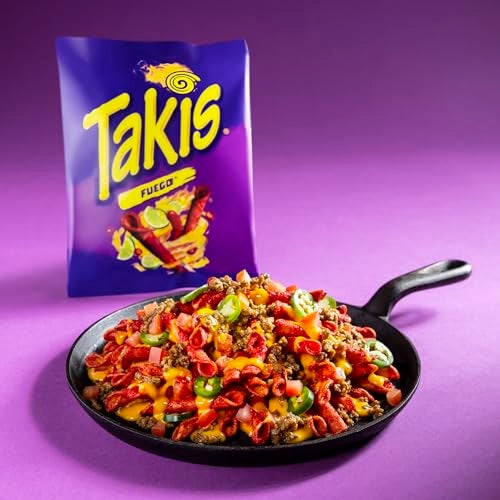Taki's Takis Fuego 6 pc / 3.25 oz Snack Size Case, Hot Chili Pepper & Lime Flavored Extreme Spicy Rolled Tortilla Chips - Image 5