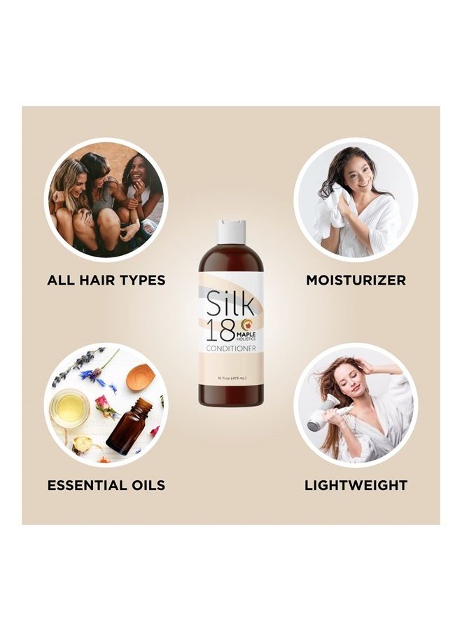 Maple Holistics Moisturizing Conditioner for Damaged Dry Hair - Deep Conditioner for Dry Damaged Hair Treatment and Frizz Control with Hair Moisturizer Amino Acids - Sulfate Free Conditioner for Colored Hair Care - Image 3