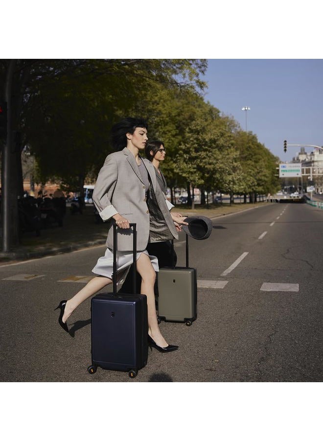 Level8 Suitcase Carry-on Hand Luggage, Elegance Matt Design 100% PC Trolley Case TSA Approved Checked Luggage Lightweight with 8 Spinner Wheels,54.5CM,40L,Olive Green - Image 2