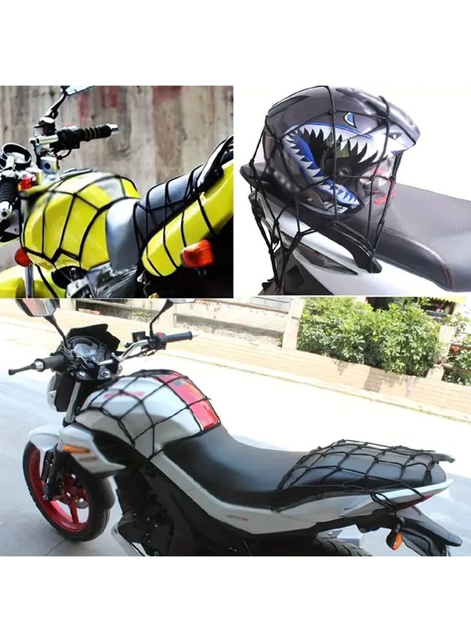 Black Heavy Duty Elastic Car Cargo Net Off Road Trunk Organizer Luggage Rack - Image 3