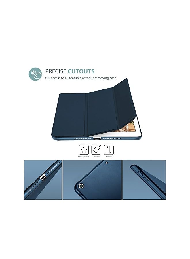 Procases Ipad 9.7 Case (Old Model) 2018 6Th Generation / 2017 5Th - Ultra Slim Lightweight Stand With Translucent Frosted Back Smart Cover For Inch -Navy - Image 2