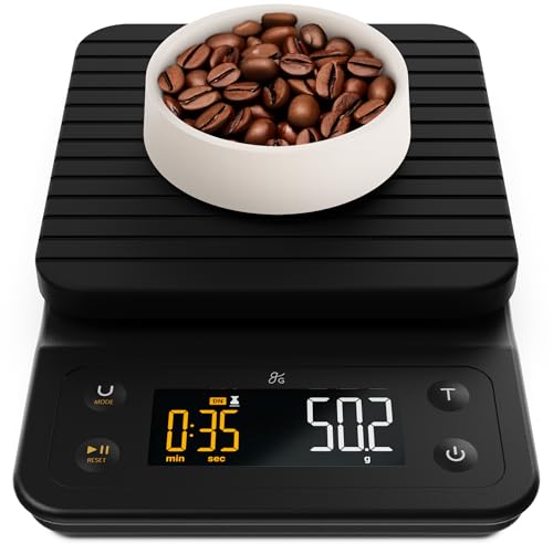 Greater Goods 0.1g Precision Coffee Scale with Timer – 3kg Digital Scale for Pour-Over, Espresso, French Press, Kitchen Use (Onyx Black) - Image 1