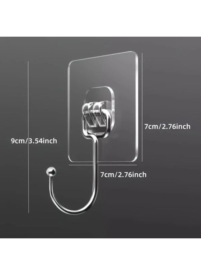 15 قطعة من خطافات الحائط اللاصقة المتينة المضادة للصدى والمقاومة للماء من الفولاذ المقاوم للصدأ - Image 4