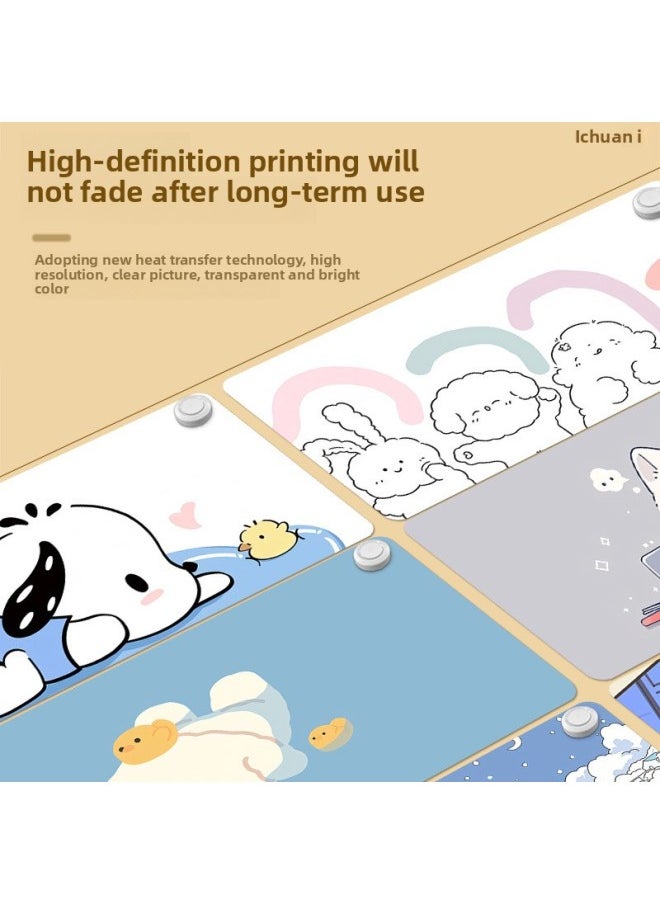 Heating Mouse Pad Large Computer Desktop Heating Table Pad Intelligent Constant Temperature Timing Learning Writing Hand Pad Wholesale-Color:[thickened Touch Switch] 80*33cm-Pattern:KT204  - Image 4