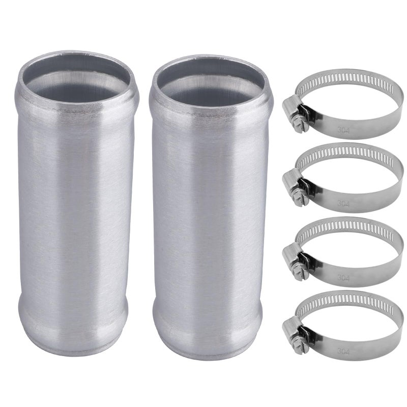 AC PERFORMANCE 15 38mm OD Aluminum Alloy Hose Joiner Silicone Pipe Connector Bead 4 Length with 304 SS Clamps Pack of 2 - Image 2