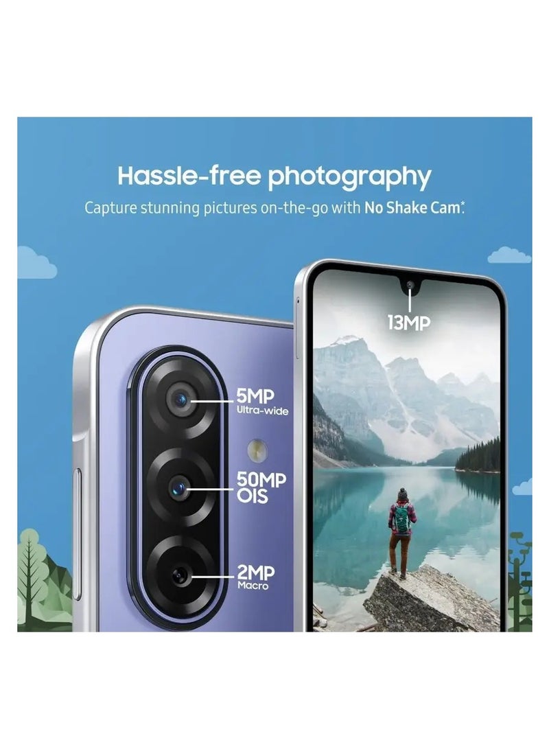 Samsung Galaxy F17 5G Violet Pop (6GB RAM, 128GB Storage) Android Smartphone | 6x OS Upgrades | Large Display | 50MP OIS Camera | Gorilla Glass Victus | IP54 Dust & Water Resistant | Indian Version - Image 4