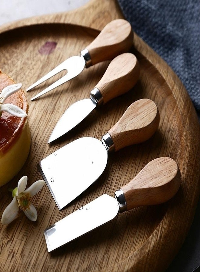 HSHQING Heart Shaped Acacia Wood Cheese Board with 4 Piece Cheese Knife Set, St. Patrick's Day Green Clover Resin Inlay Appetizer Plates Charcuterie Serving Tray for Wine and Cheese Parties - Image 4