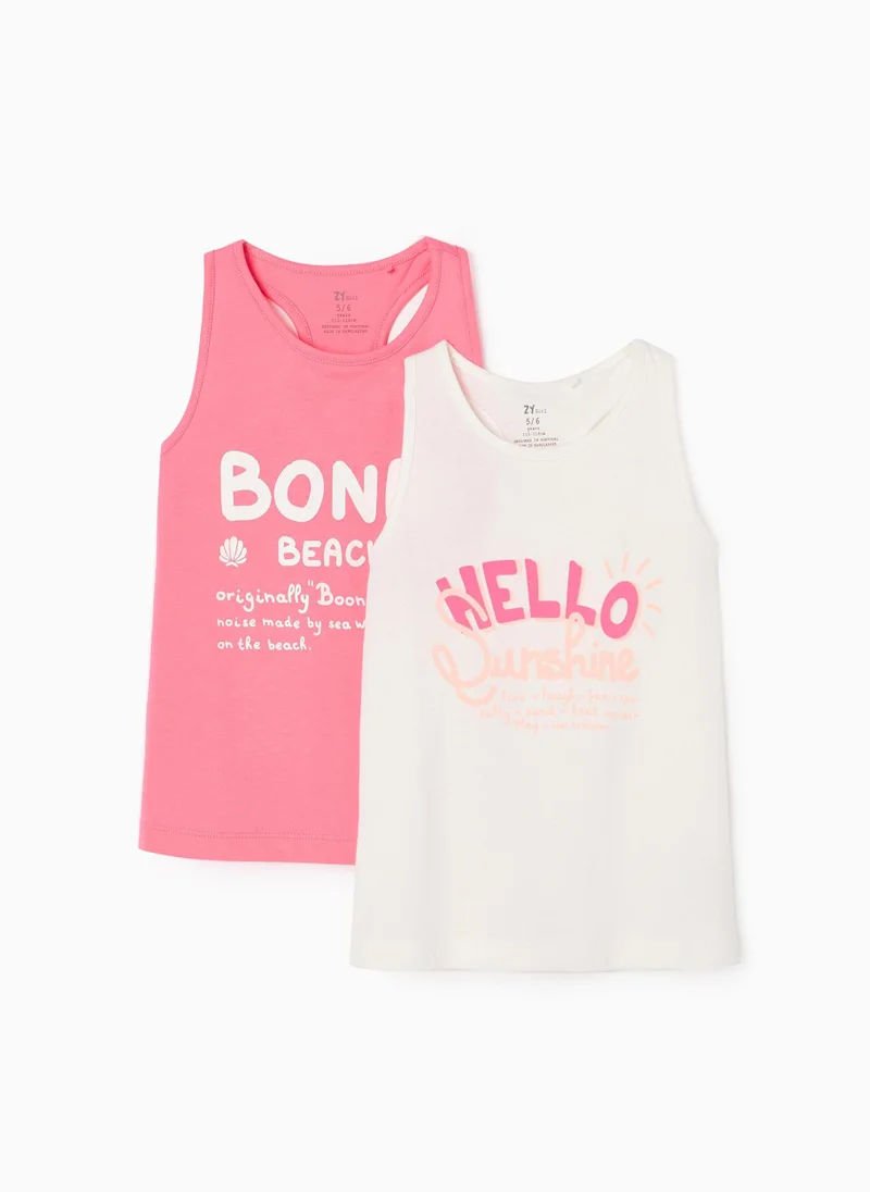 Zippy 2-Pack Cotton Tops for Girls 'Hello Sunshine'