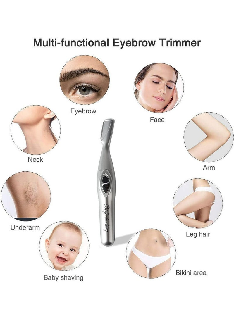 بولوز حلاقة الوجه للنساء حلاقة الوجه حلاقة الحابب للنساء حلاقة الحابب الكهربائية للحابب لليونيسكس مع فرشاة وحقيبة تخزين - Image 5