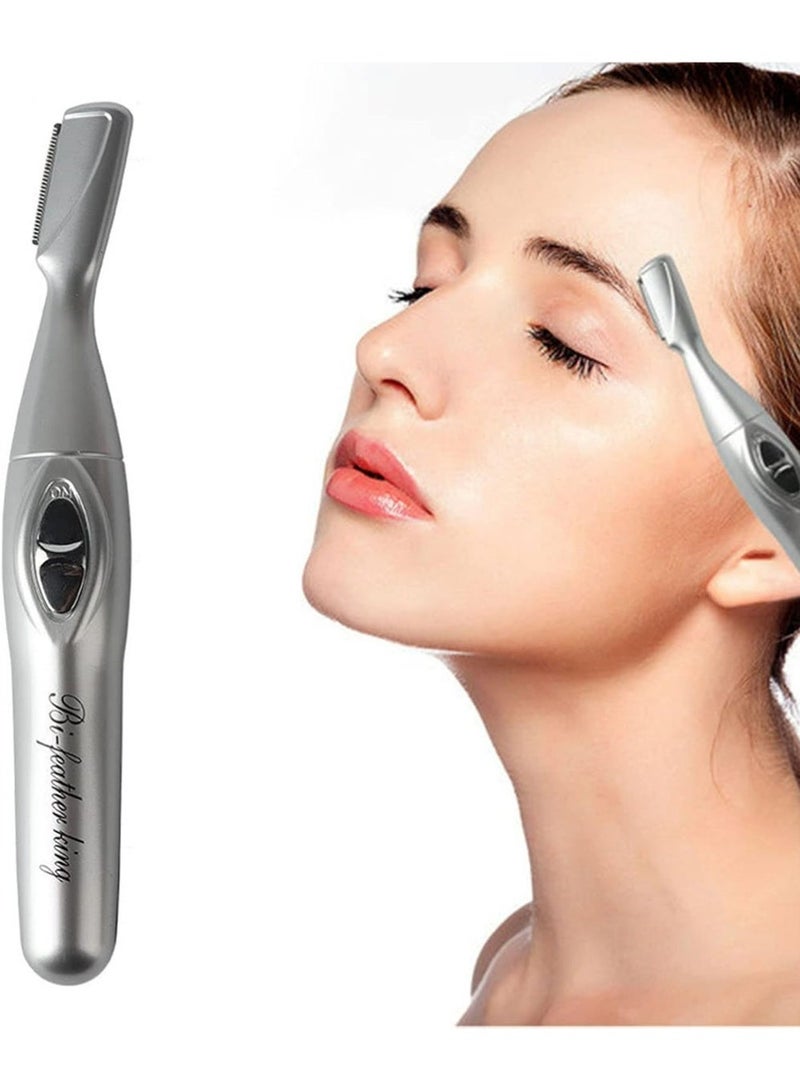 بولوز حلاقة الوجه للنساء حلاقة الوجه حلاقة الحابب للنساء حلاقة الحابب الكهربائية للحابب لليونيسكس مع فرشاة وحقيبة تخزين - Image 1