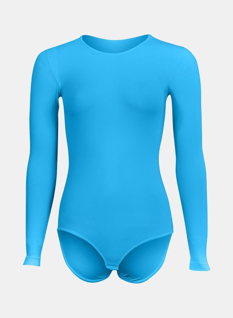 Silvy Lycra Wave3 Round Neck Long Sleeves Bodysuit Underwear - Image 1