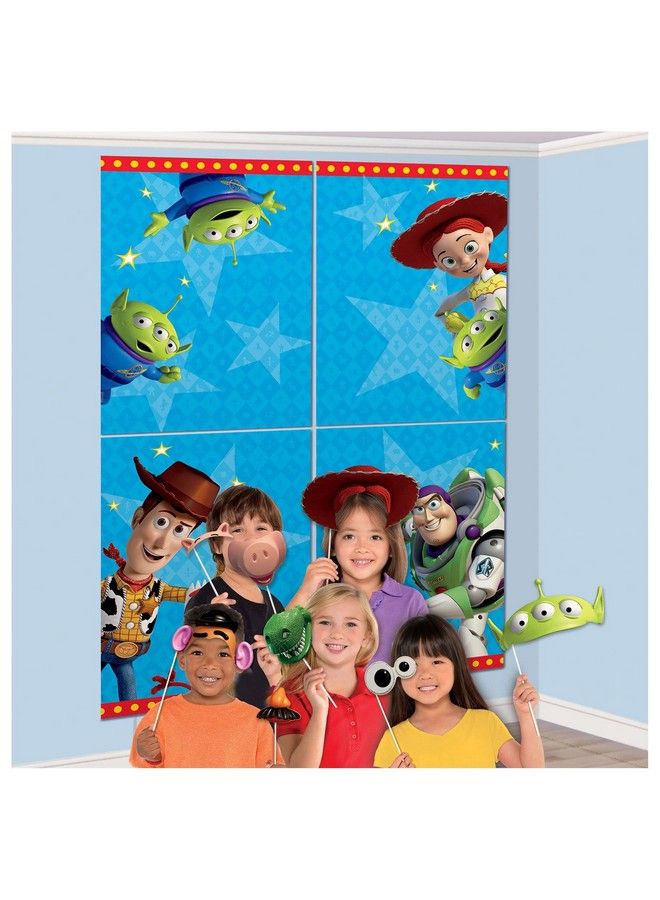 Amscan ألعاب القصة 4 إعدادات المشاهد والدعائم 1 مجموعة - Image 1