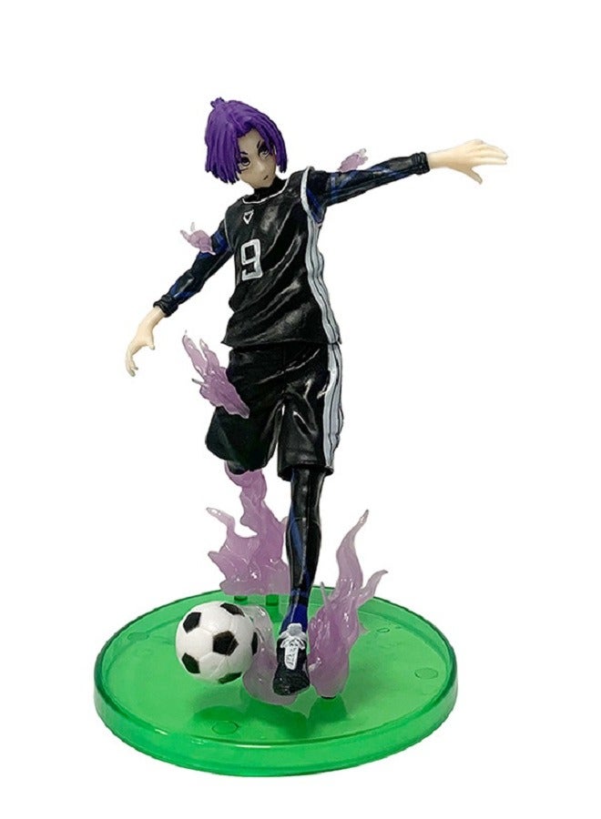 هالامودو بلو لوك - بيربل - شعر ميكاجي ريو - شخصيات أنمي - مكتب مثالي - ديكور سيارات - هدايا 16 سم - Image 1