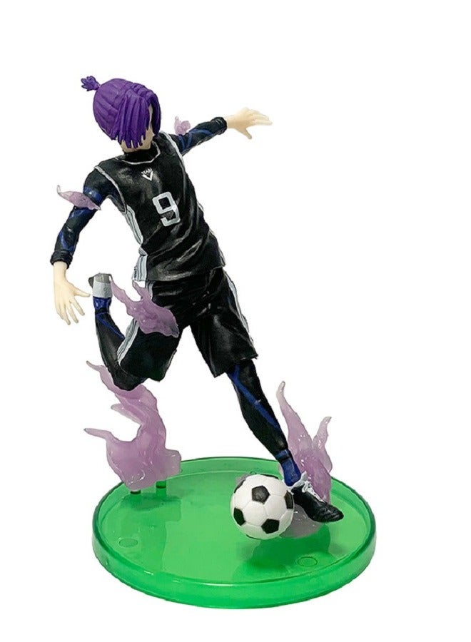 هالامودو بلو لوك - بيربل - شعر ميكاجي ريو - شخصيات أنمي - مكتب مثالي - ديكور سيارات - هدايا 16 سم - Image 5