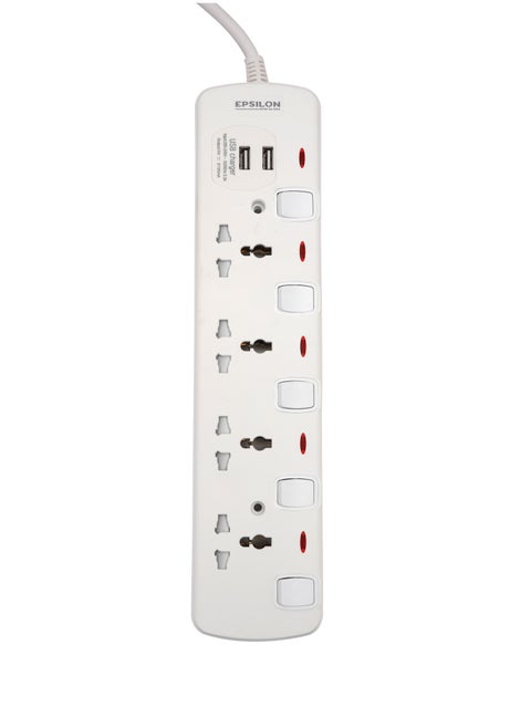 Epsilon 4 Way Extension Socket-ES1108