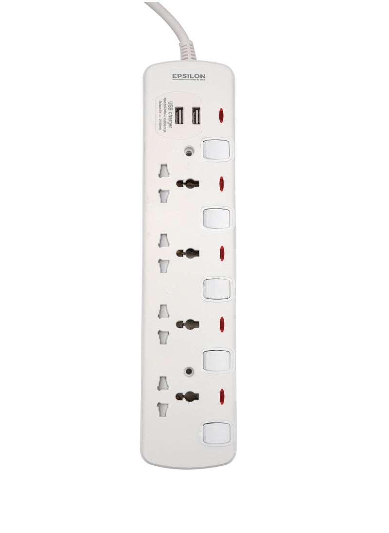 Epsilon - Epsilon 4 Way Extension Socket-ES1108 - Image 1