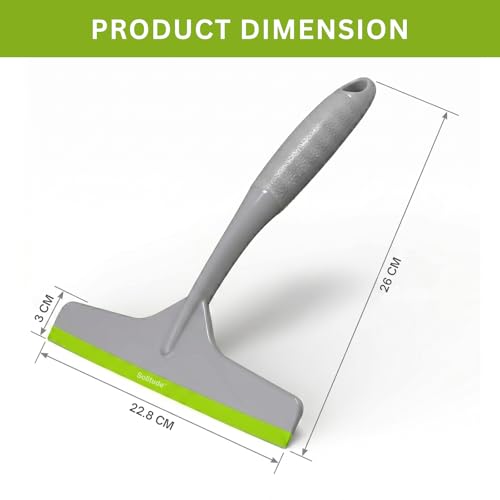 Solitude (Pack of 2) Multi-Purpose Kitchen Platform and Glass Cleaning Squeegee Wiper Windows Car Windshield Bathroom Mirrors Table Cleaner Wipers for Home, Kitchen & Office (Multicolor) - Image 2