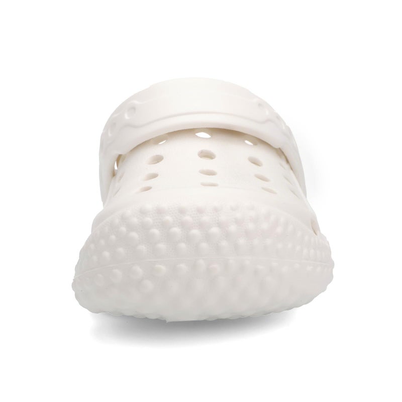 INMINPIN Baby Clogs Garden Shoes Newborn Infant Lightweight Breathable Beach Pool Sandals Non-Slip Baby Boys Girls Water Shower Summer Shoes Splay Naturally, White, 18-24 Months Infant - Image 3